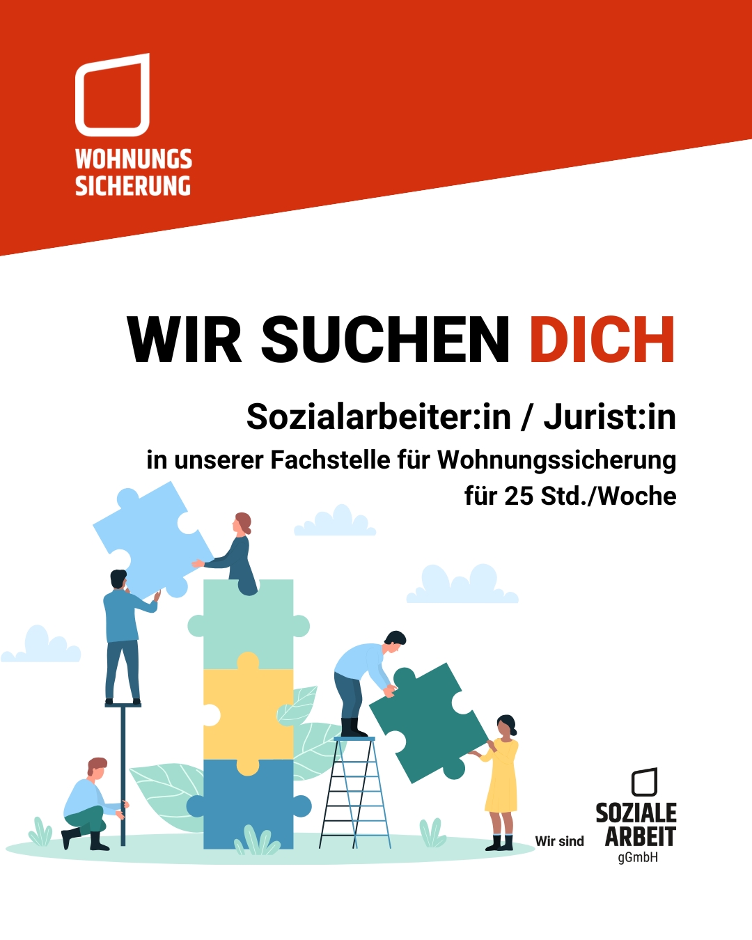 Sozialarbeiter:in oder Jurist:in (w/m/d) für Fachstelle für Wohnungssicherung