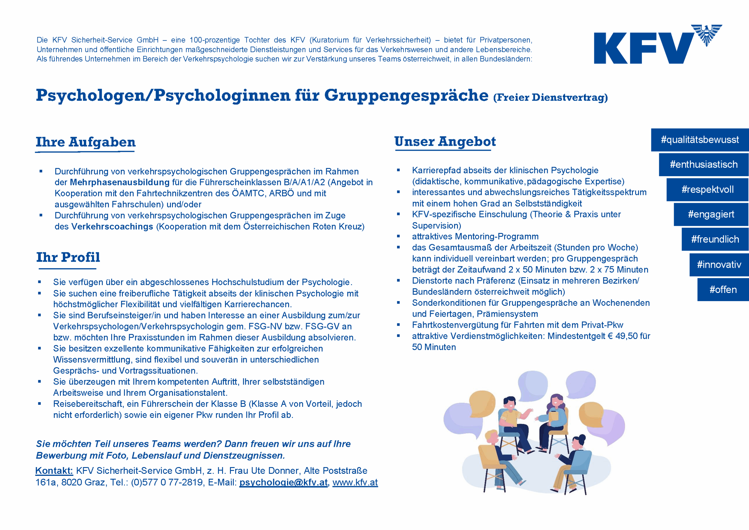PsychologInnen Gruppengespräche (Freier DV)