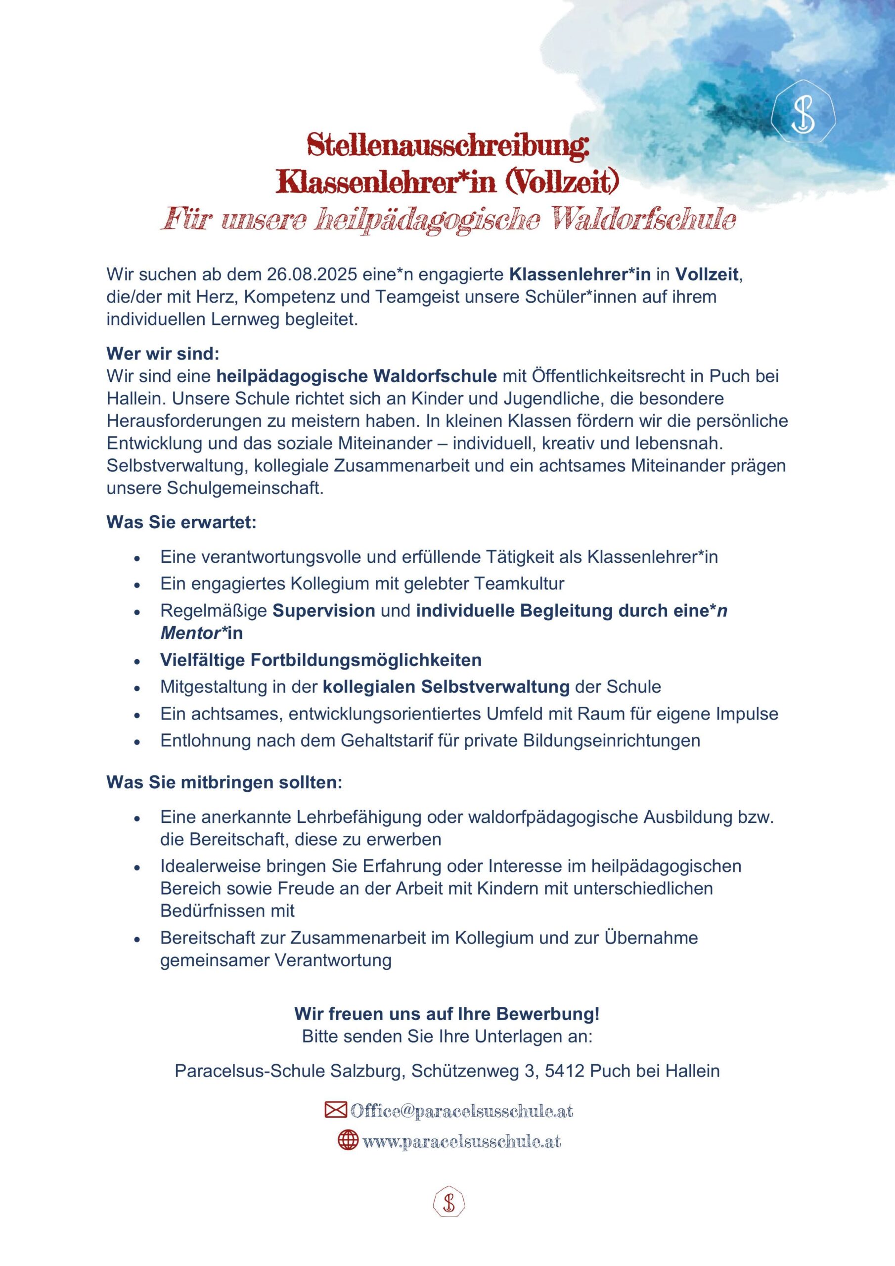 Stellenauschreibung 25-26 Design 2