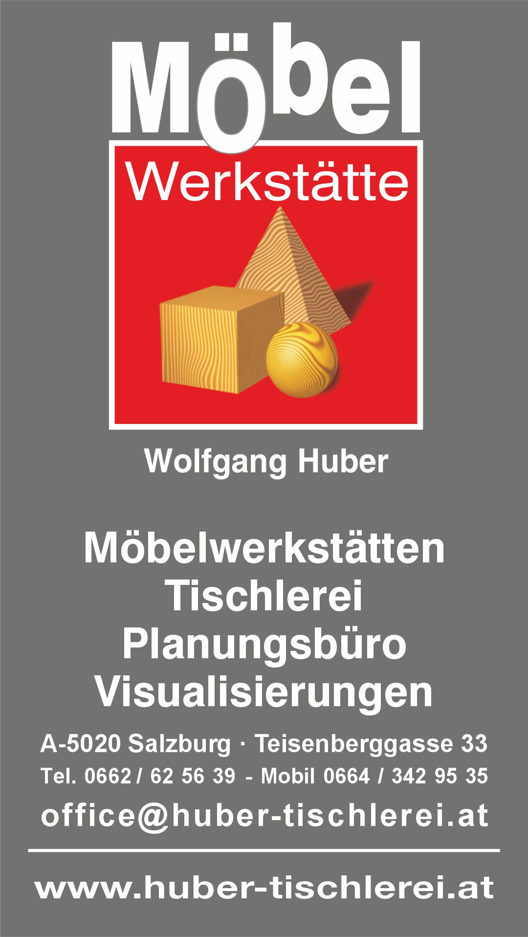 Logo Tischlerei Huber Stehend