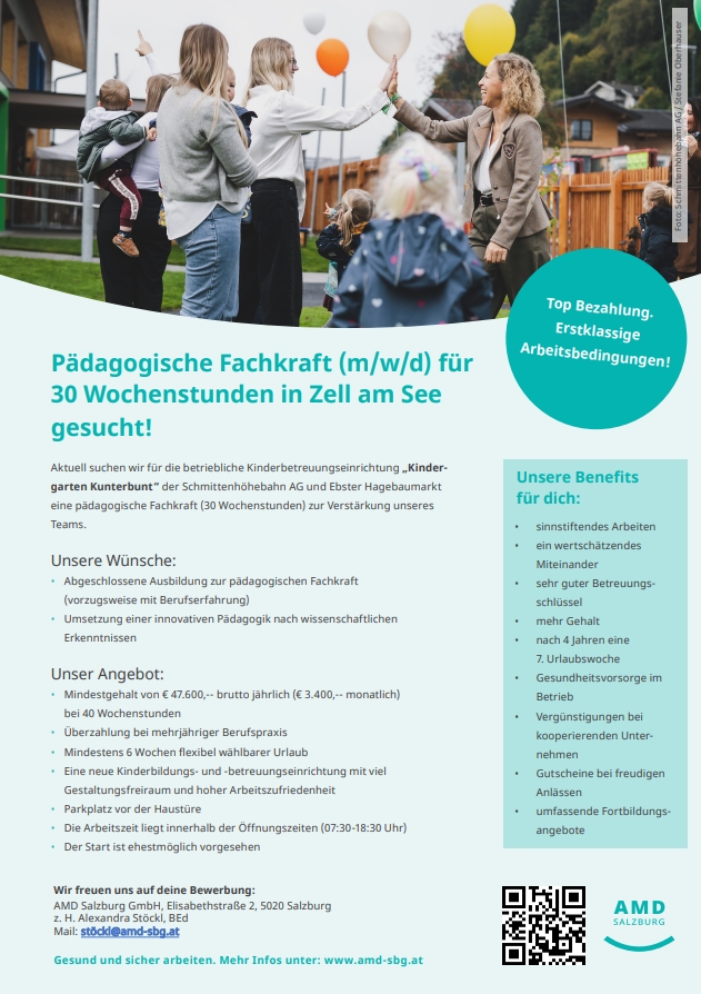 Pädagogische Fachkraft 30 Stunden