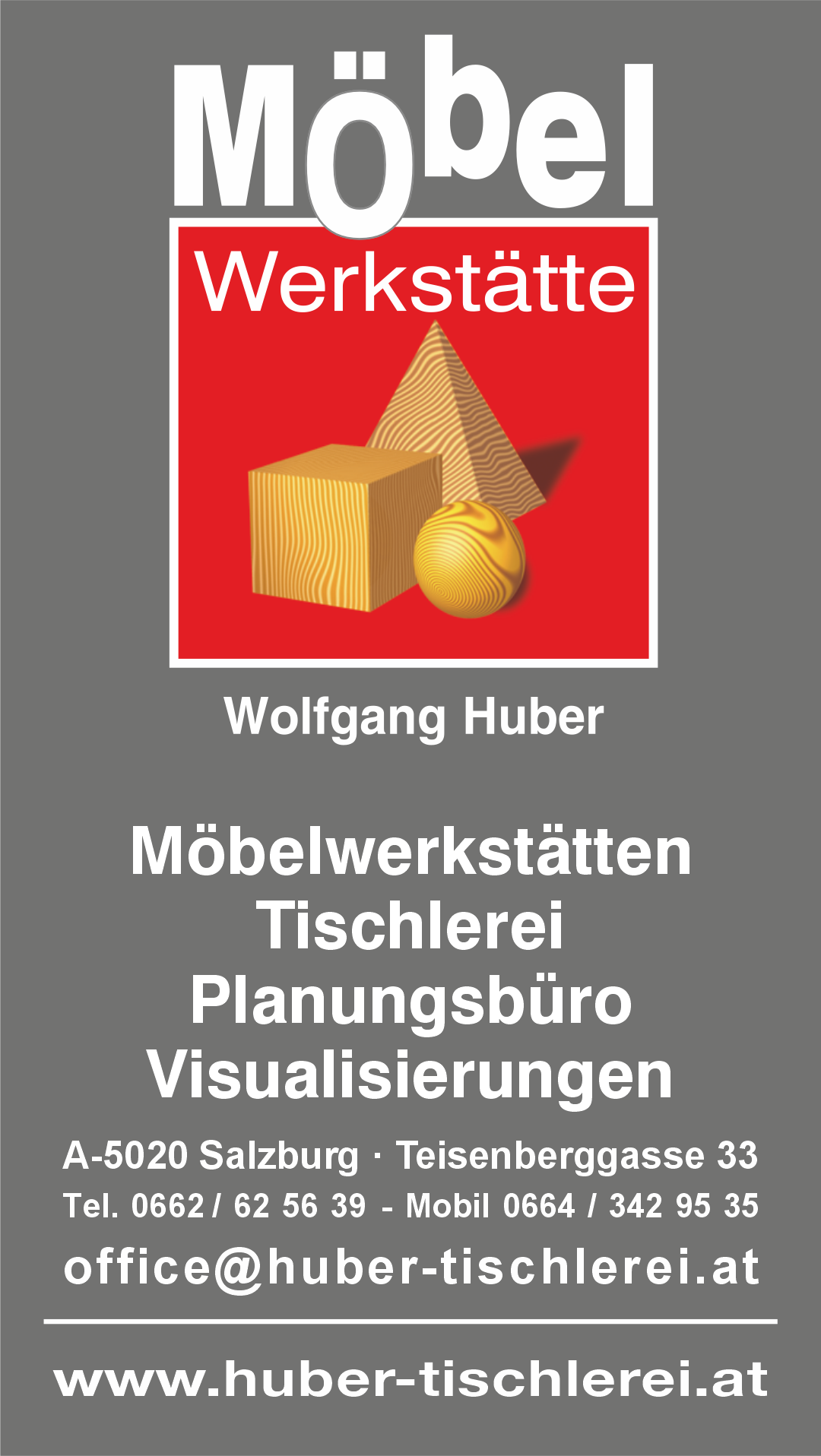 Logo Tischlerei Huber Stehend