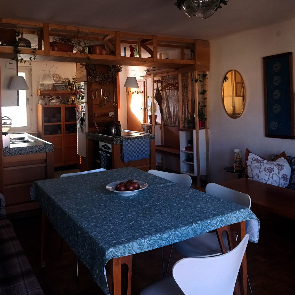 Wohnzimmer und Küche