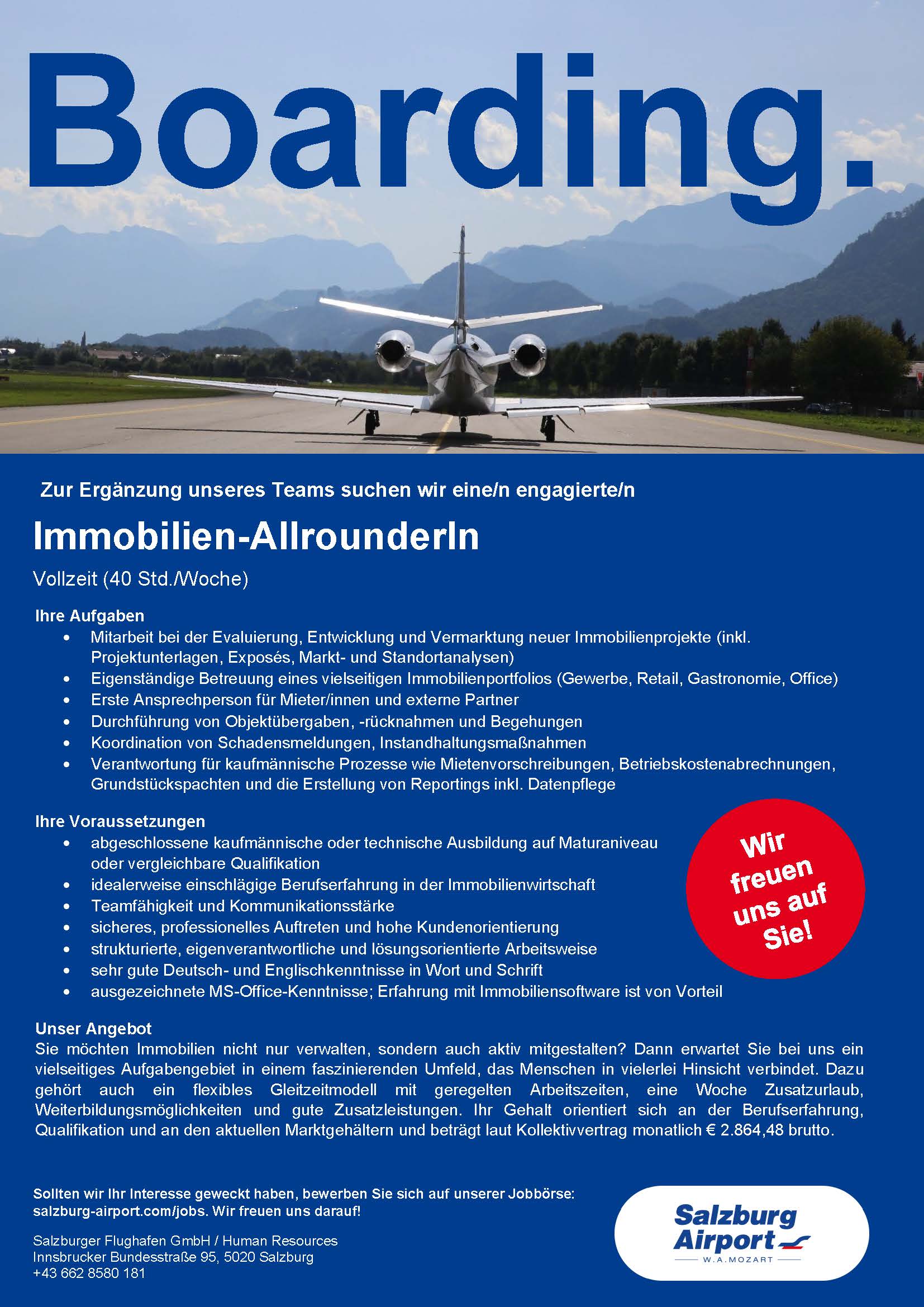 Stellenausschreibung ImmobilienallrounderIn