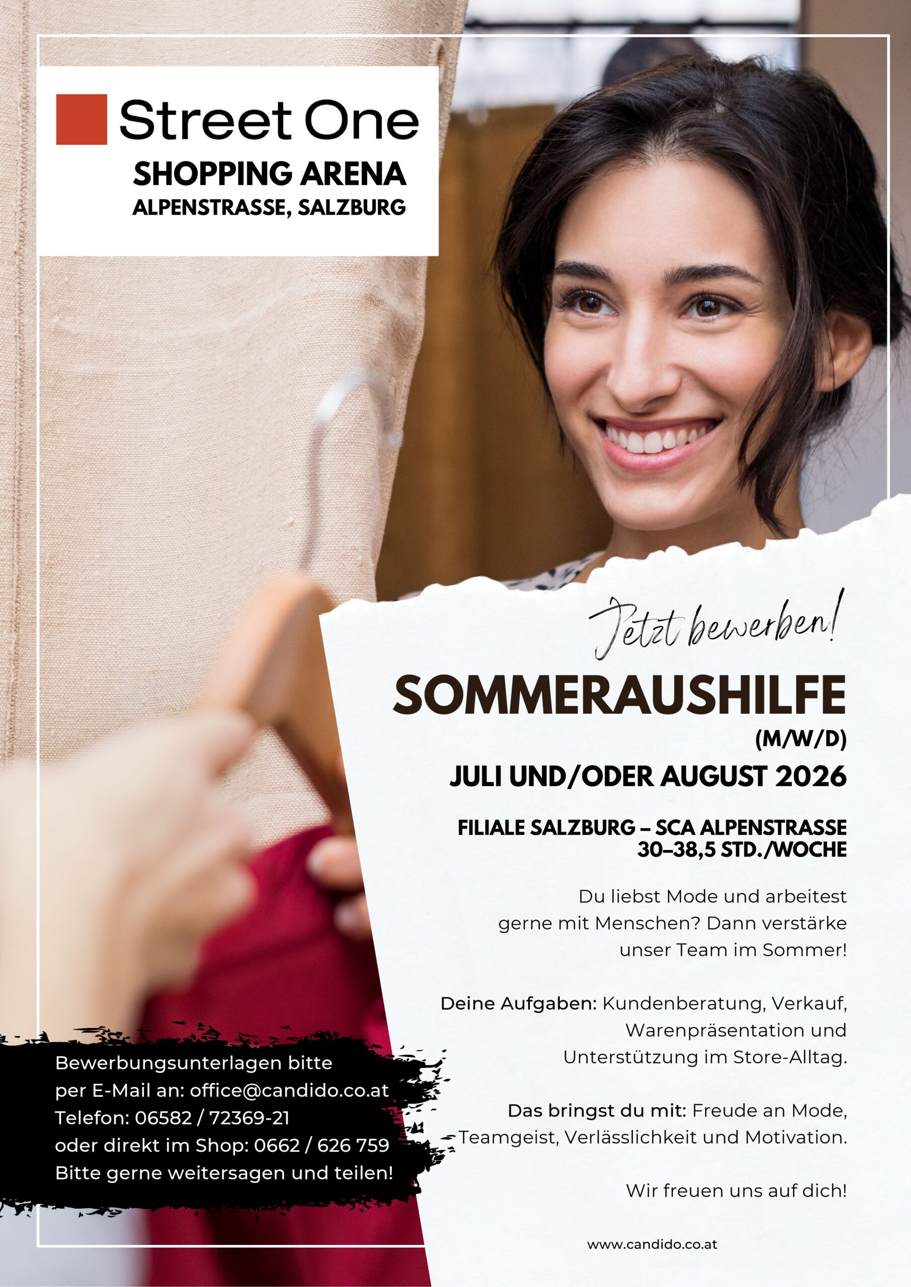Street-One-Salzburg-Sommeraushilfe-Stellenanzeige-Plakat (A3)
