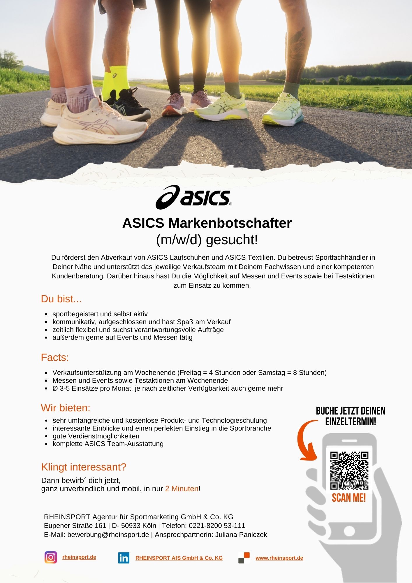 ASICS Markenbotschafter (m/w/d) gesucht!