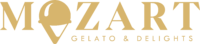 MOZART GELATO - logo landscape - gold
