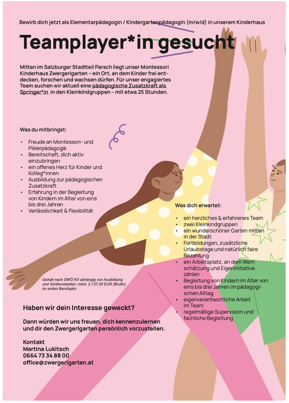 Springerin KKG_Päd. Zusatzkraft_25 Stunden_Stellenausschreibung_März 2025