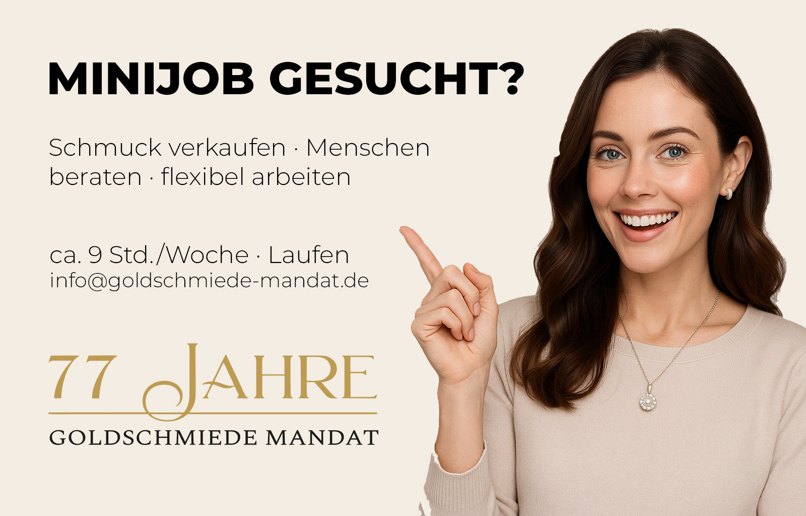 Minijob Goldschmiede Mandat
