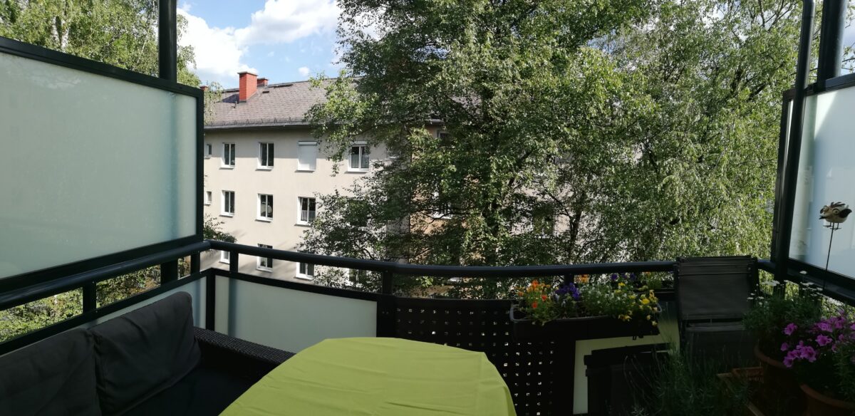 Ausblick Balkon