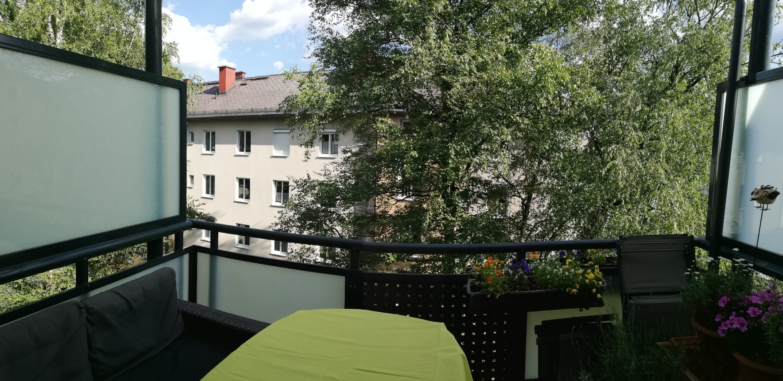 Ausblick Balkon