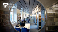 Teams-Hintergrund_Freisaal_NLW_DAS_Bibliothek _Logo weiß transparent_LC_HOCH