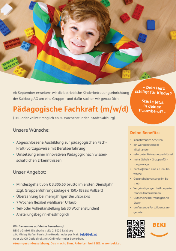 Fachkraft Teilzeit