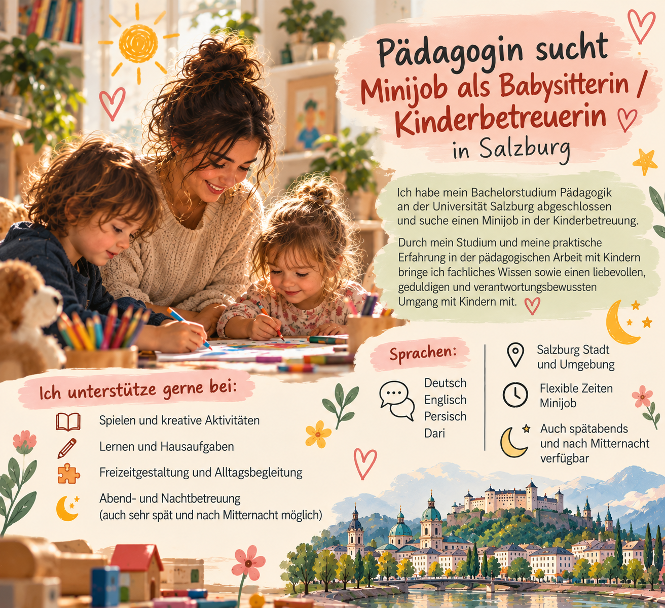 Warm Babysitting in Salzburg