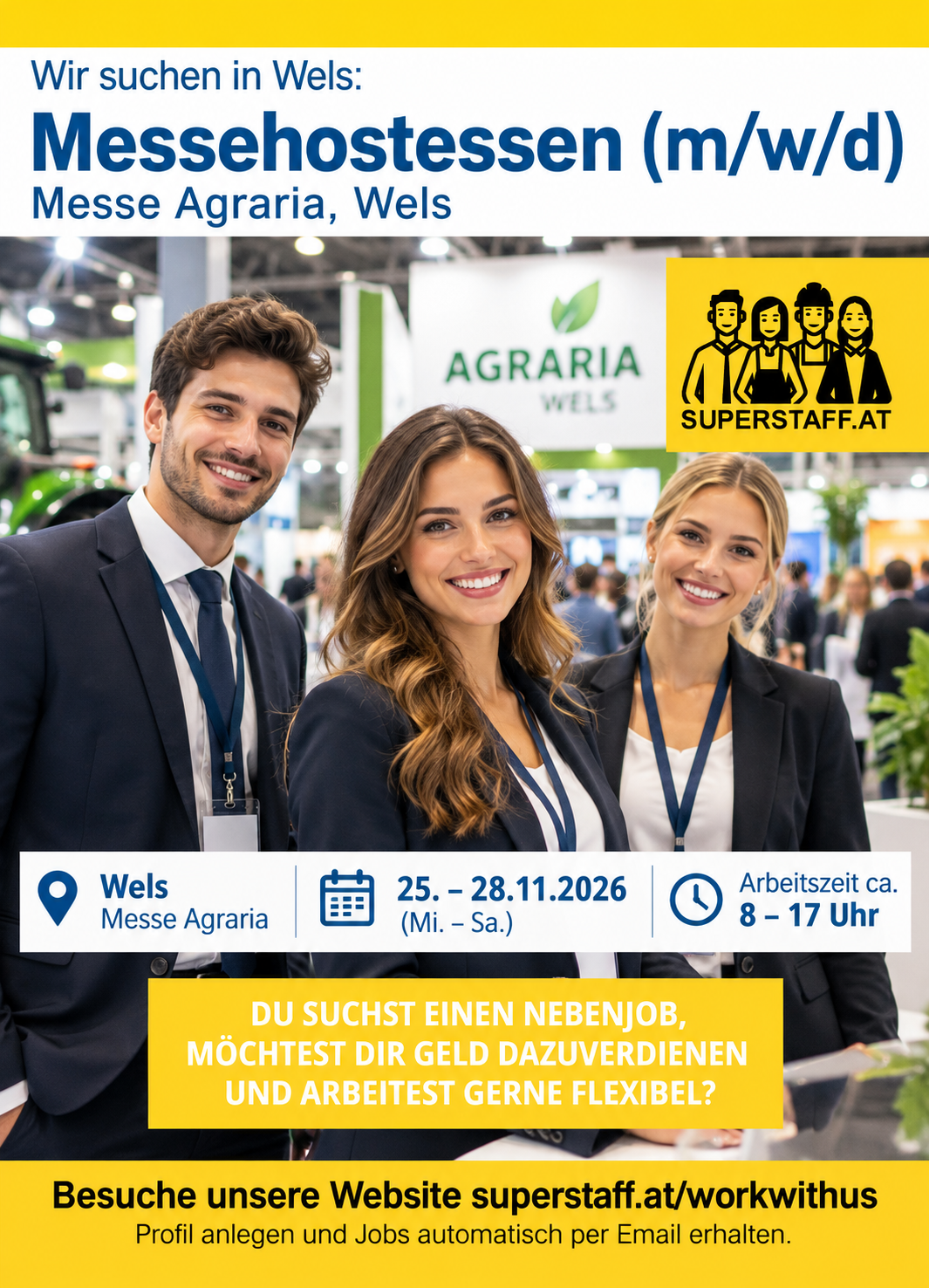 Messehostessen für Agraria Wels gesucht